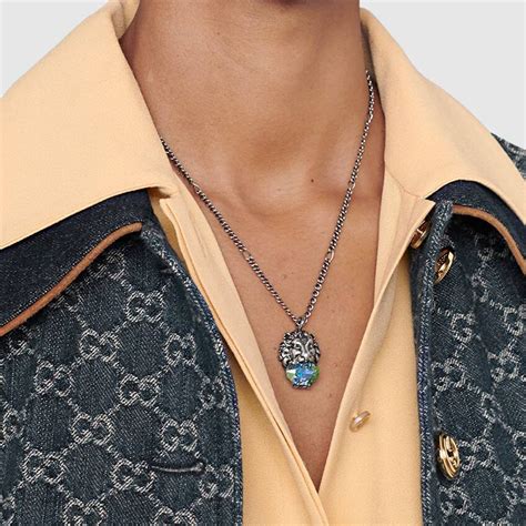 authentic Gucci lion necklace